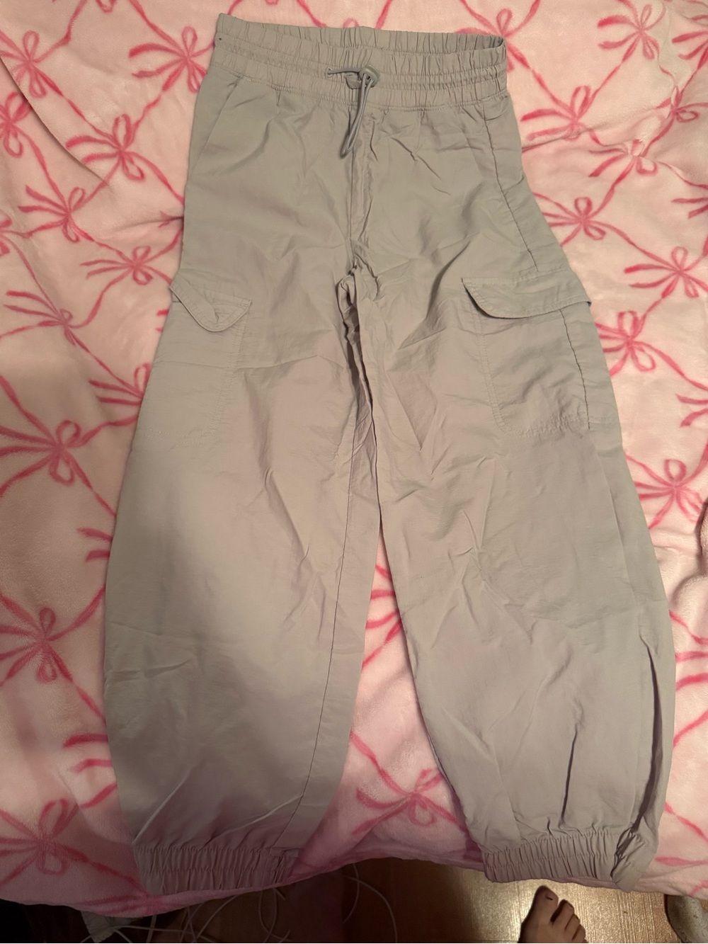 Old Navy Light Gray Cargo Jogger Pants for Kids